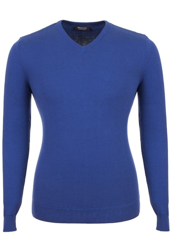 Пуловер Berton темно синий