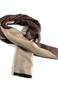 Двусторонний шарф коричнево-бежевый SCF03/0405